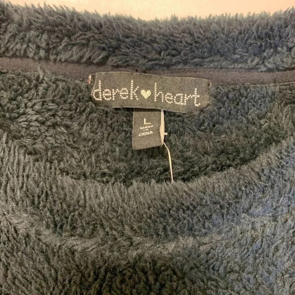 Derek Heart Women's Christmas Holiday Let It Snow Long‎ Sleeve Tunic Size L NWT - Picture 5 of 10